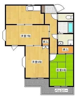 エクセルハイツ908【1階】の間取り
