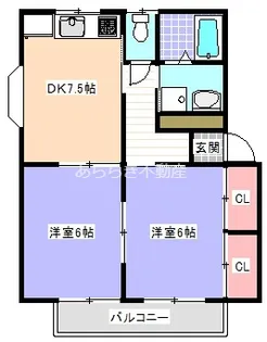 ボヌール【1階】の間取り