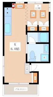 ルミナス渋谷本町【2階】の間取り