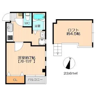 イル・グラッツィア東公園II【4階】の間取り