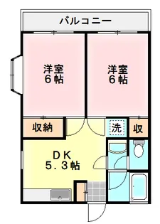第3ブルーコーポ【2階】の間取り