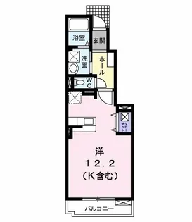 リッチリバー館【1階】の間取り