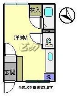 滝川第1総合ハイツA【1階】の間取り
