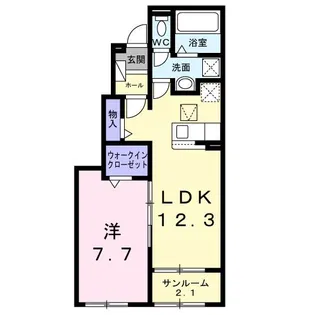 ペール【1階】の間取り