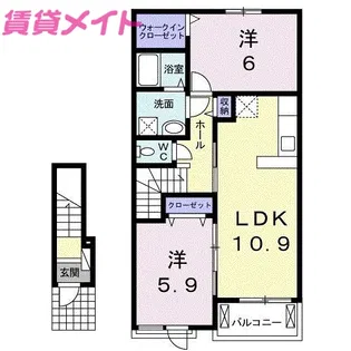 グレイスコート III【2階】の間取り