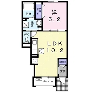 ネオ オクト【1階】の間取り