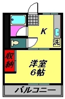 シティハイム新松戸【2階】の間取り