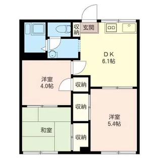 ハイツYAMAMOTO【1階】の間取り