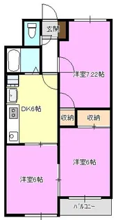 長野県上田市上田【マンション】の間取り