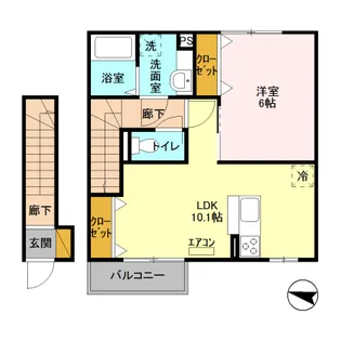 ラ ナチュール【2階】の間取り