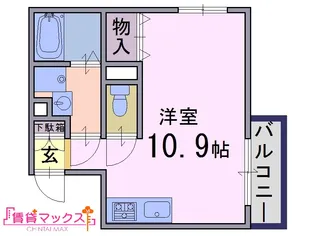 奈良県橿原市四分町【マンション】の間取り