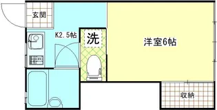 メゾン汐入【2階】の間取り