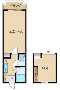 サンパティーク【2階】の間取り