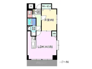 栃木県宇都宮市中央1【マンション】の間取り