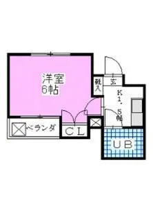 ジュネパレス船橋第3【4階】の間取り