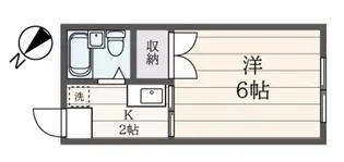 ヒルサイドハイツ【1階】の間取り