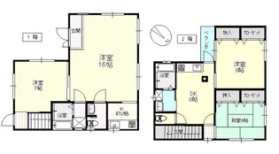 岡山県赤磐市立川【一戸建】の間取り