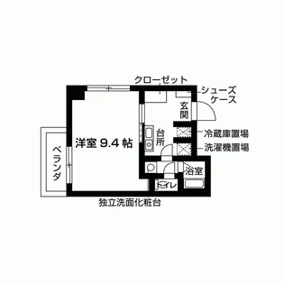 ヴァントゥール本厚木【2階】の間取り