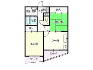 マンションリバーポート【4階】の間取り