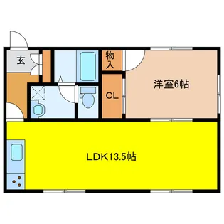 ポケットハウス【1階】の間取り