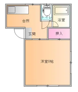 ホワイトコーポ小白川【2階】の間取り