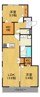 ラ・ファミーユ【1階】の間取り