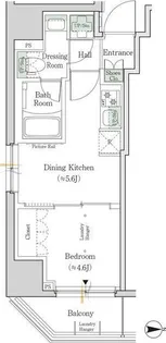 東京都台東区台東3【マンション】の間取り