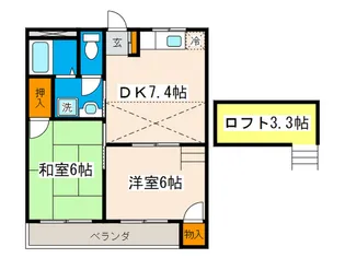メゾン星風【2階】の間取り