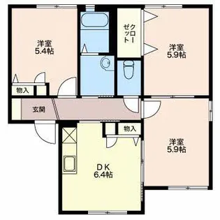 プレミール【1階】の間取り