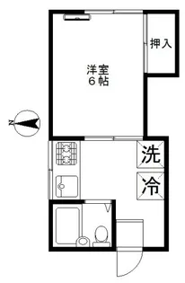 コーポ秋元【1階】の間取り