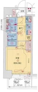 プレサンス海老江ジャルダン【5階】の間取り