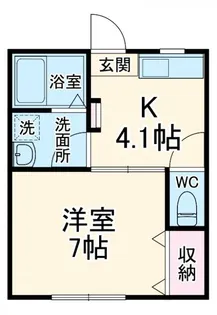 コンフォート辰巳【2階】の間取り