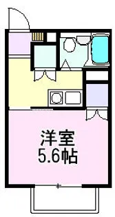 1Kの間取り画像