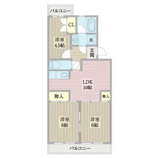 マンションリバーアイランド【1階】の間取り