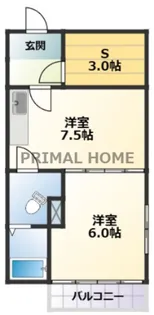 プレジデント久里浜【2階】の間取り