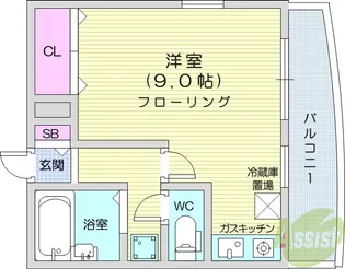 ハイレジデンス南光台【1階】の間取り