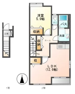 ベル・プラウド【2階】の間取り