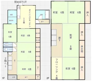 新潟県三条市西大崎2【一戸建】の間取り