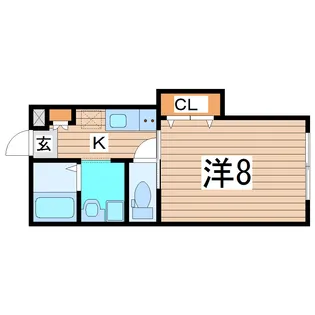 アスコット一本杉I【2階】の間取り