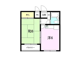 ダイアパレス寺町南【2階】の間取り