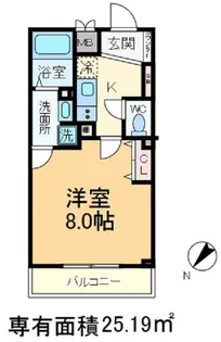 ルネサンスコート王子【4階】の間取り