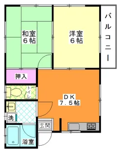 ウッドライフ檜【1階】の間取り