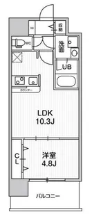 大阪府大阪市西区九条1【マンション】の間取り