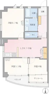 OHマイコーポ田原【3階】の間取り