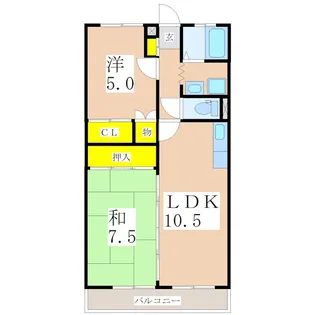 鹿児島県鹿児島市東谷山1【マンション】の間取り