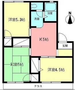 アクレイムC【2階】の間取り