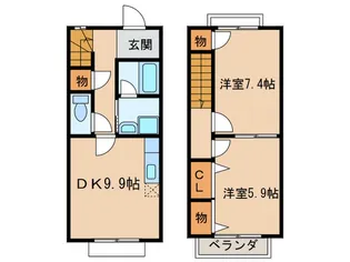 愛知県春日井市大留町8【一戸建】の間取り