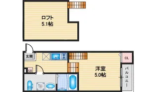ハーモニーテラス市場木町【1階】の間取り