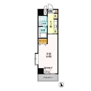 プレステージ蘇我【9階】の間取り