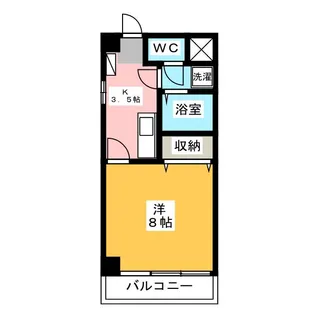 ユニバーサルシティ【4階】の間取り